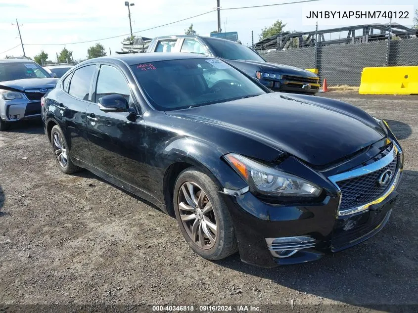 2017 Infiniti Q70 3.7 VIN: JN1BY1AP5HM740122 Lot: 40346818