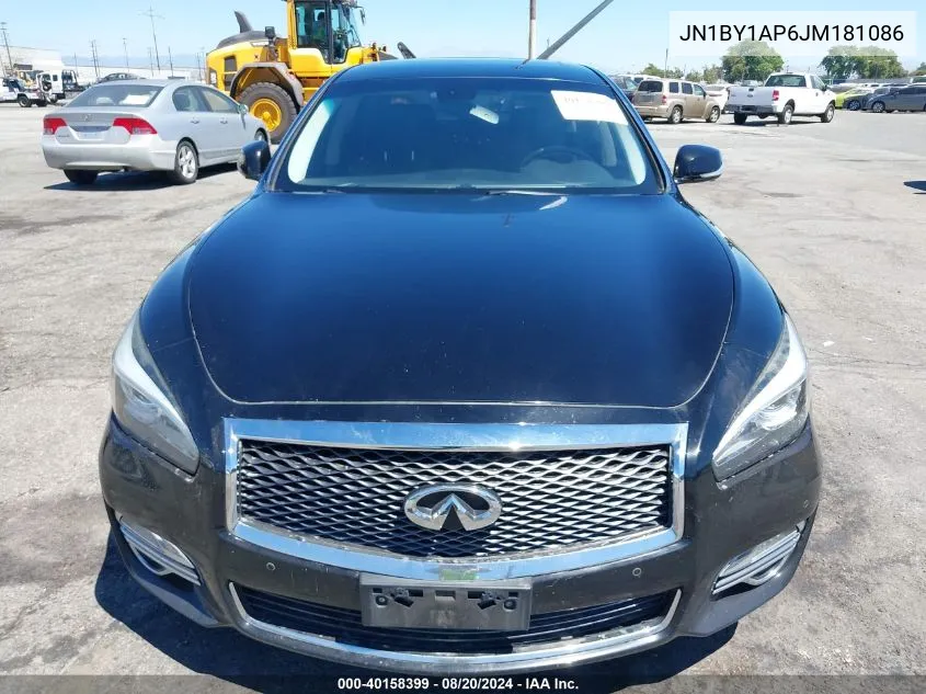 JN1BY1AP6JM181086 2018 Infiniti Q70 3.7 Luxe