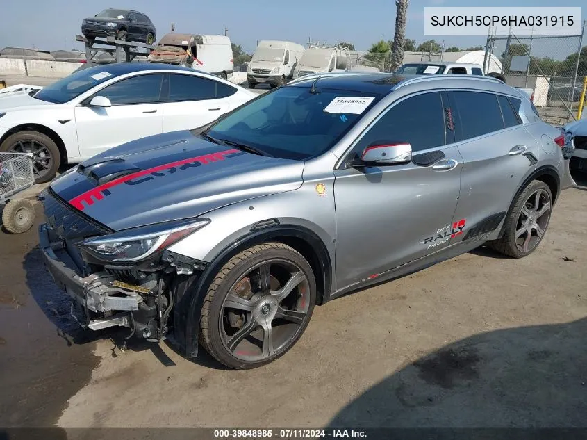 2017 Infiniti Qx30 Premium VIN: SJKCH5CP6HA031915 Lot: 39848985