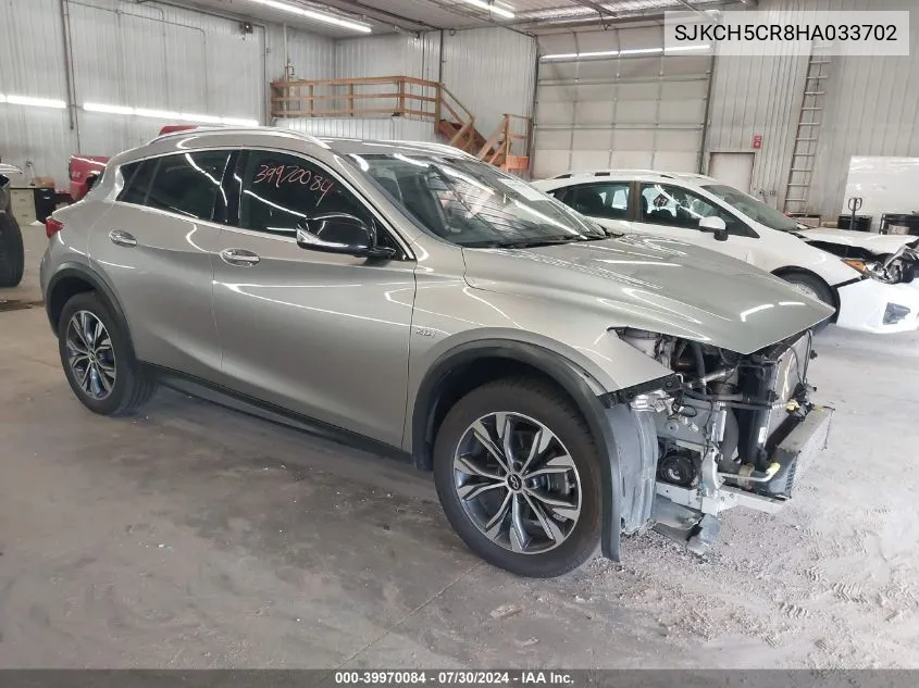 2017 Infiniti Qx30 Luxury VIN: SJKCH5CR8HA033702 Lot: 39970084