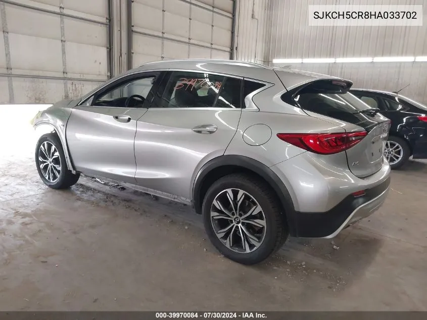 2017 Infiniti Qx30 Luxury VIN: SJKCH5CR8HA033702 Lot: 39970084