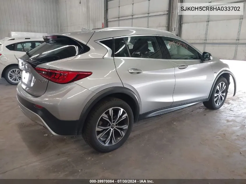 2017 Infiniti Qx30 Luxury VIN: SJKCH5CR8HA033702 Lot: 39970084