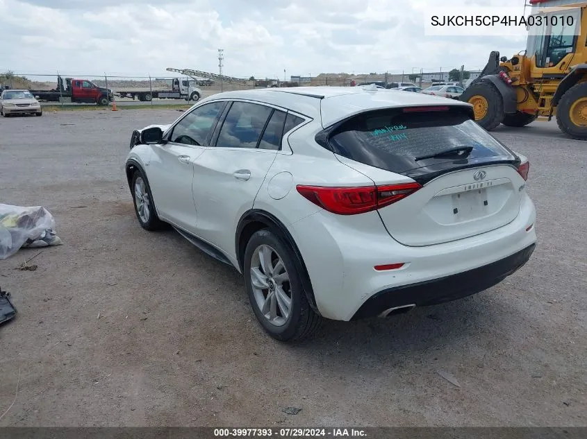 2017 Infiniti Qx30 Luxury VIN: SJKCH5CP4HA031010 Lot: 39977393