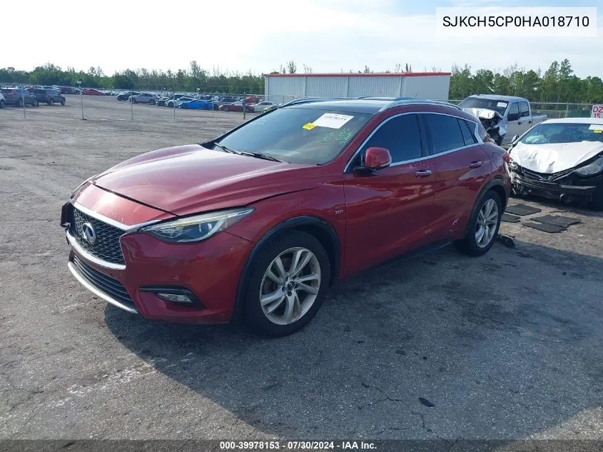 2017 Infiniti Qx30 Premium VIN: SJKCH5CP0HA018710 Lot: 39978153