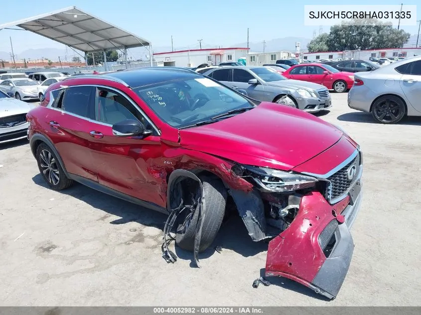 2017 Infiniti Qx30 Premium VIN: SJKCH5CR8HA031335 Lot: 40052982