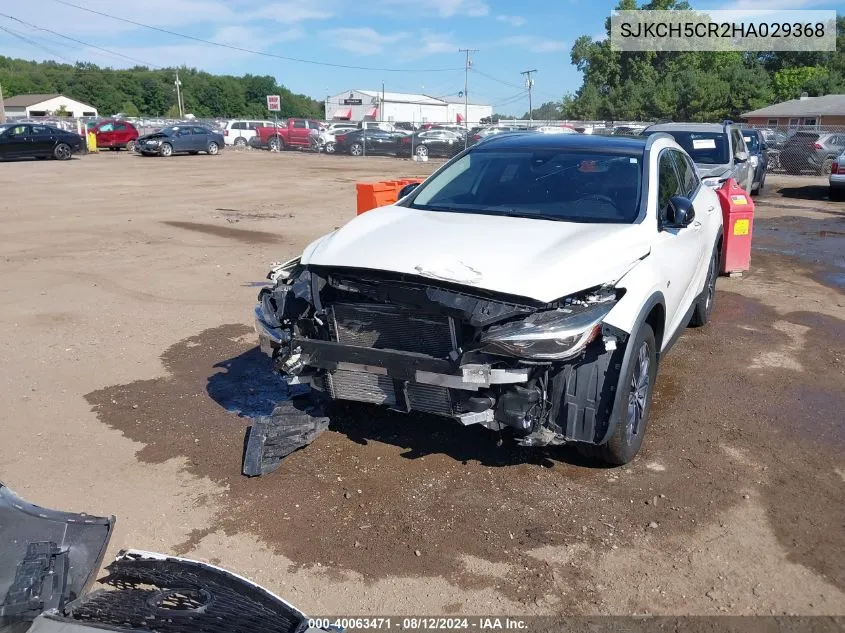 2017 Infiniti Qx30 Premium VIN: SJKCH5CR2HA029368 Lot: 40063471