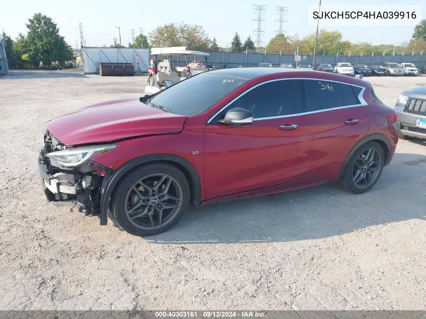 2017 Infiniti Qx30 Luxury/Premium/Sport VIN: SJKCH5CP4HA039916 Lot: 40303161