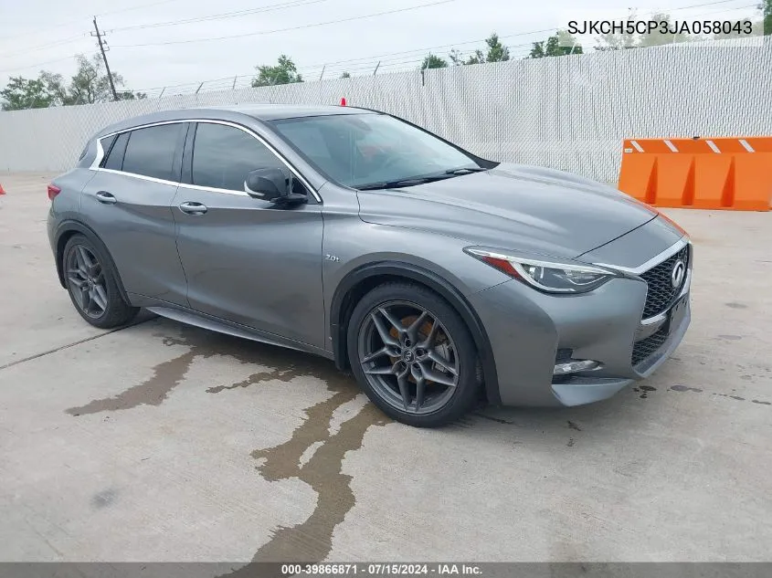 2018 Infiniti Qx30 Sport VIN: SJKCH5CP3JA058043 Lot: 39866871