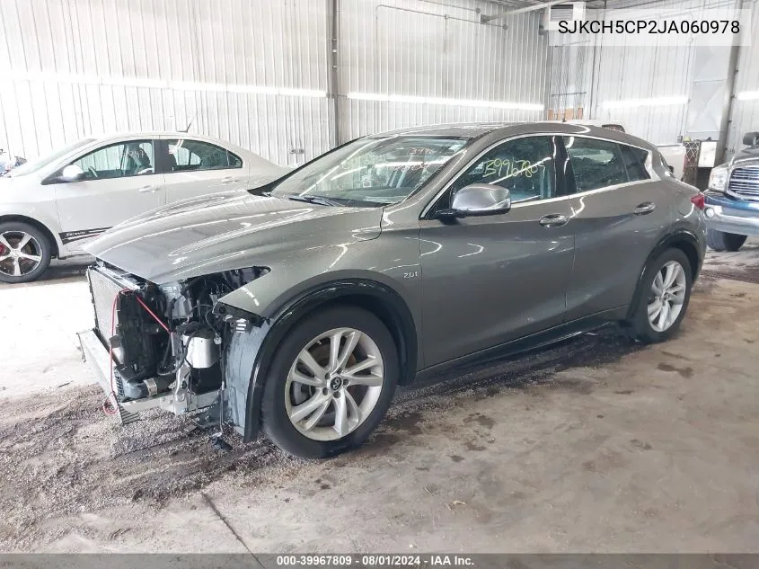 2018 Infiniti Qx30 Luxury VIN: SJKCH5CP2JA060978 Lot: 39967809