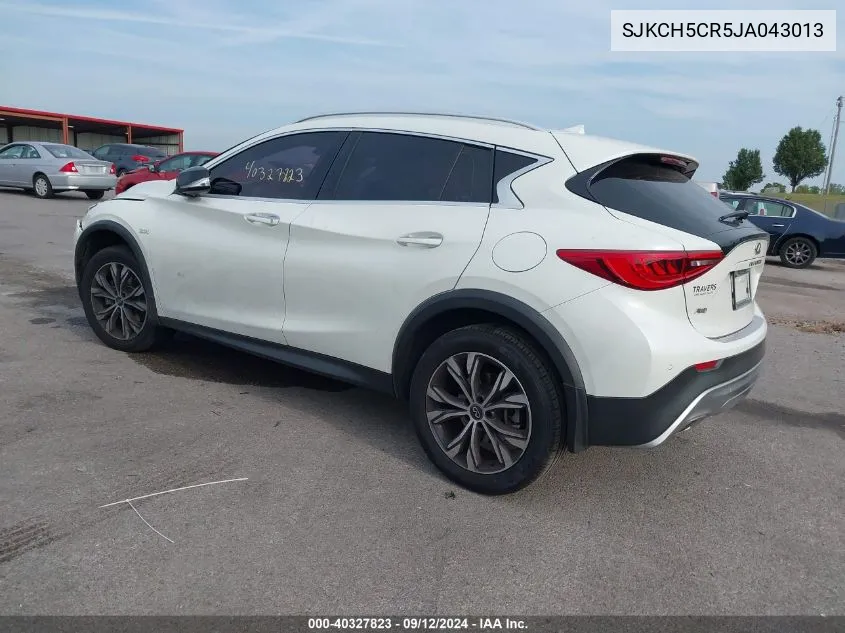 2018 Infiniti Qx30 Luxury/Premium/Sport VIN: SJKCH5CR5JA043013 Lot: 40327823