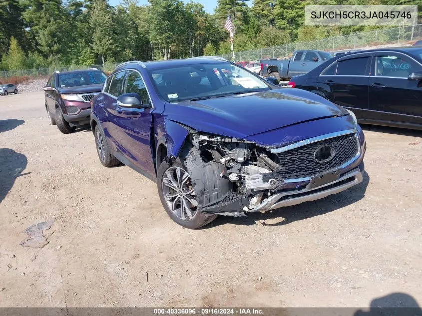 2018 Infiniti Qx30 Luxury/Premium/Sport VIN: SJKCH5CR3JA045746 Lot: 40336096