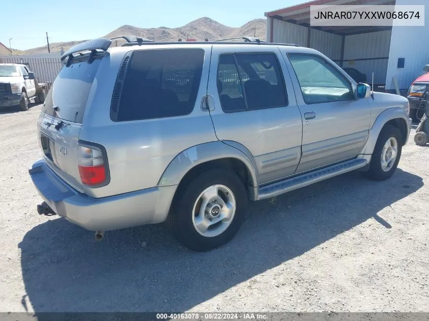 1999 Infiniti Qx4 Luxury VIN: JNRAR07YXXW068674 Lot: 40163078