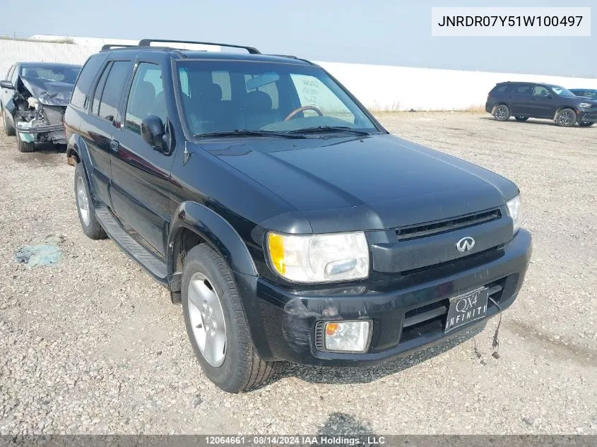 2001 Infiniti Qx4 VIN: JNRDR07Y51W100497 Lot: 12064661