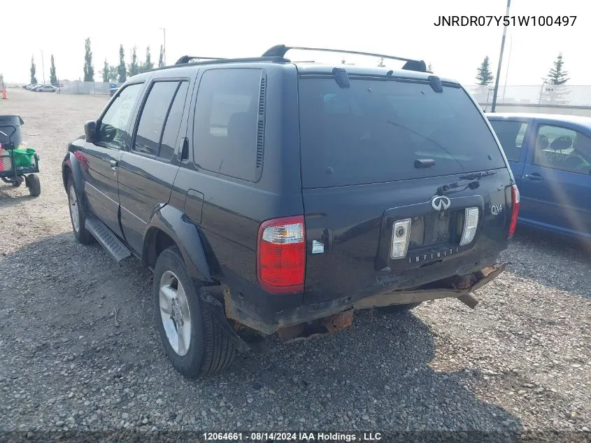 2001 Infiniti Qx4 VIN: JNRDR07Y51W100497 Lot: 12064661