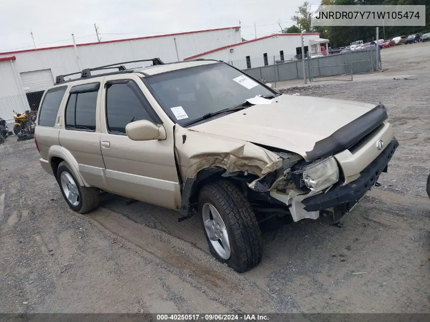 2001 Infiniti Qx4 VIN: JNRDR07Y71W105474 Lot: 40250517