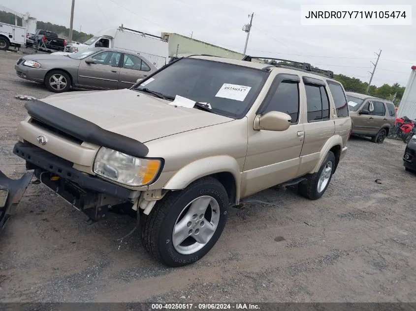 2001 Infiniti Qx4 VIN: JNRDR07Y71W105474 Lot: 40250517