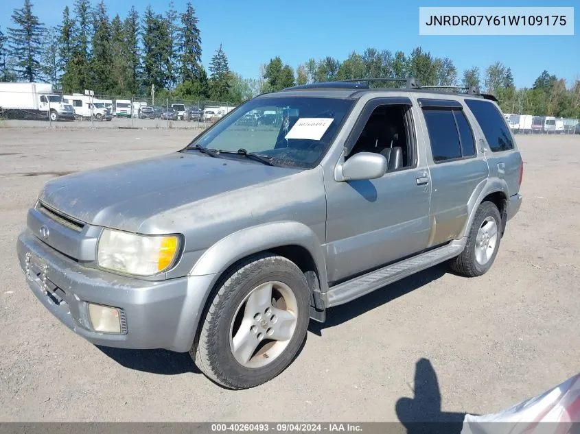 2001 Infiniti Qx4 Luxury VIN: JNRDR07Y61W109175 Lot: 40260493