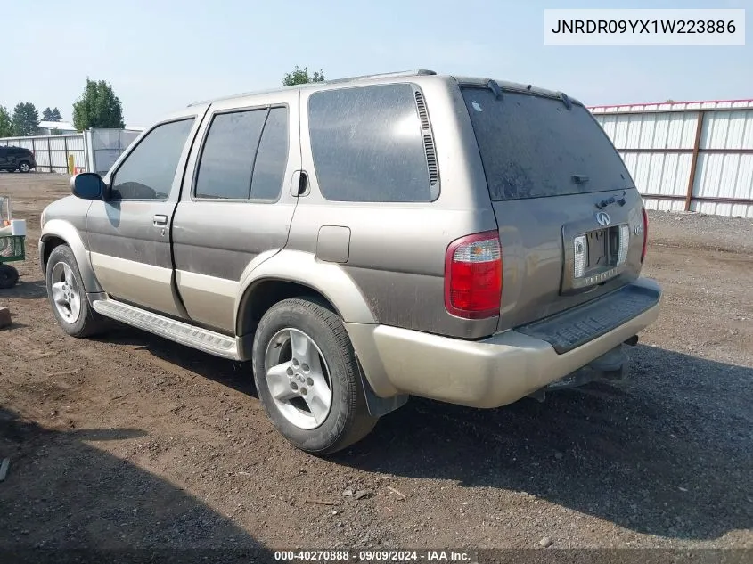 2001 Infiniti Qx4 Luxury VIN: JNRDR09YX1W223886 Lot: 40270888