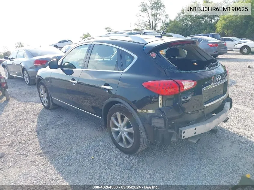 2014 Infiniti Qx50 VIN: JN1BJ0HR6EM190625 Lot: 40264568