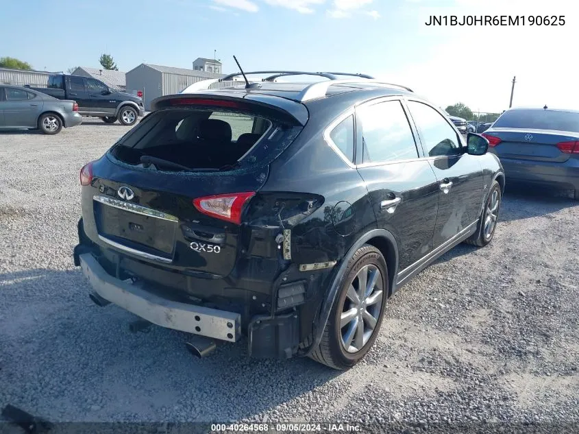 2014 Infiniti Qx50 VIN: JN1BJ0HR6EM190625 Lot: 40264568