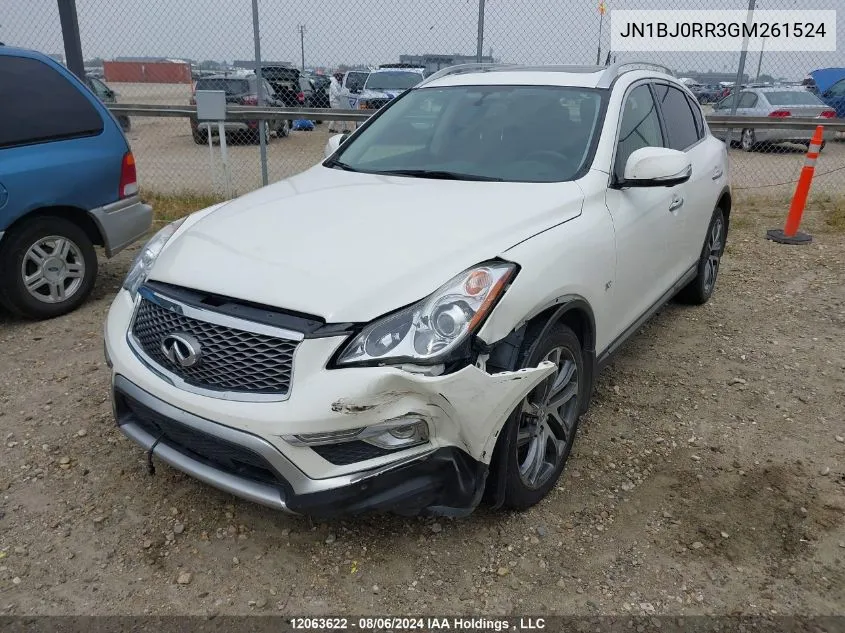 2016 Infiniti Qx50 VIN: JN1BJ0RR3GM261524 Lot: 12063622