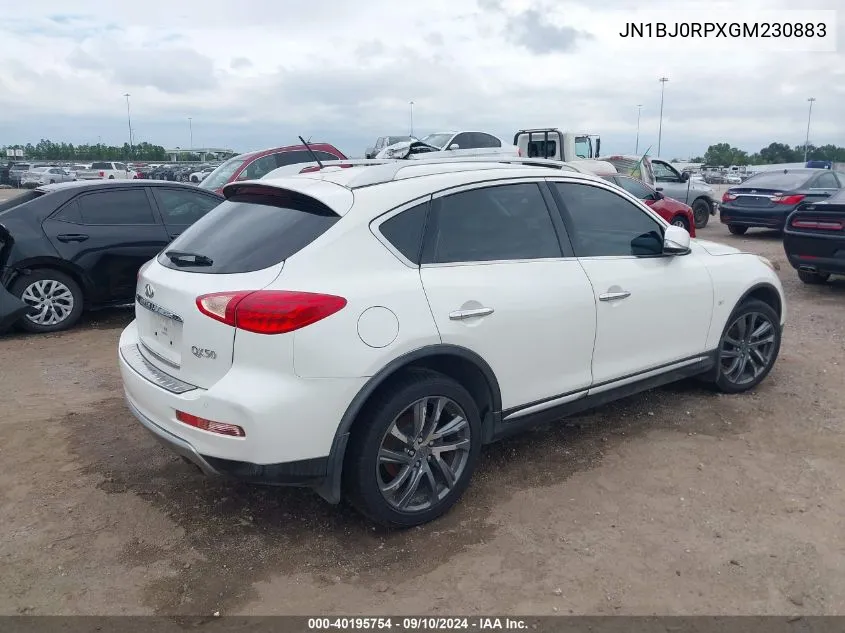 JN1BJ0RPXGM230883 2016 Infiniti Qx50