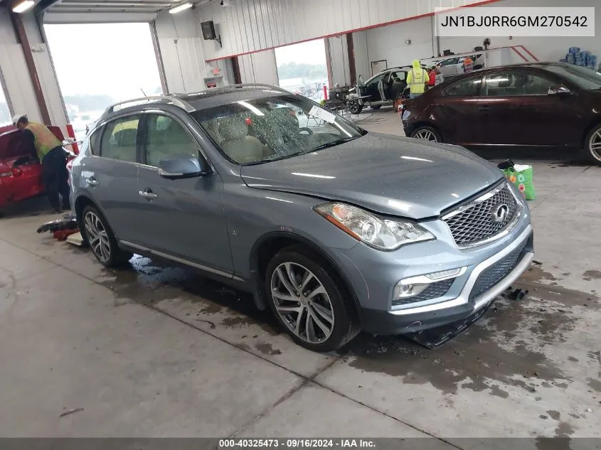 2016 Infiniti Qx50 VIN: JN1BJ0RR6GM270542 Lot: 40325473