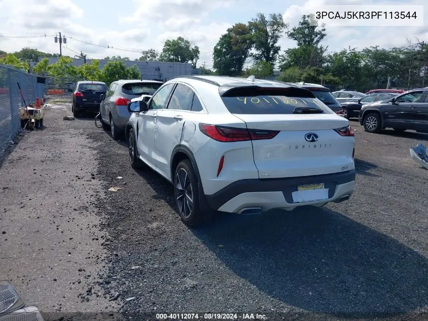 2023 Infiniti Qx55 Essential Awd VIN: 3PCAJ5KR3PF113544 Lot: 40112074