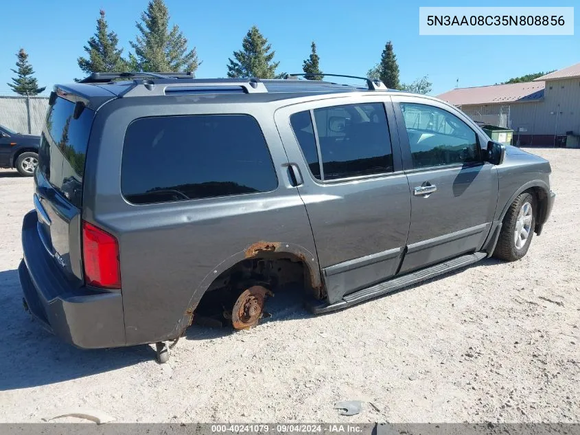 2005 Infiniti Qx56 VIN: 5N3AA08C35N808856 Lot: 40241079