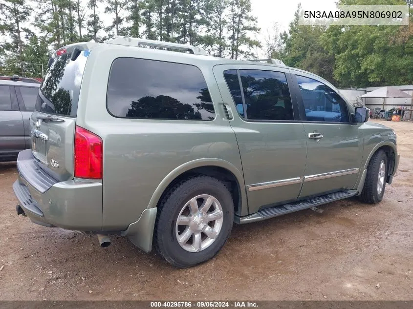 2005 Infiniti Qx56 VIN: 5N3AA08A95N806902 Lot: 40295786