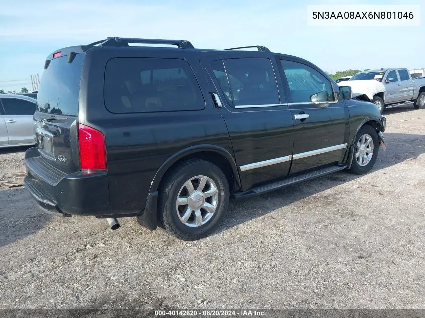 2006 Infiniti Qx56 VIN: 5N3AA08AX6N801046 Lot: 40142620