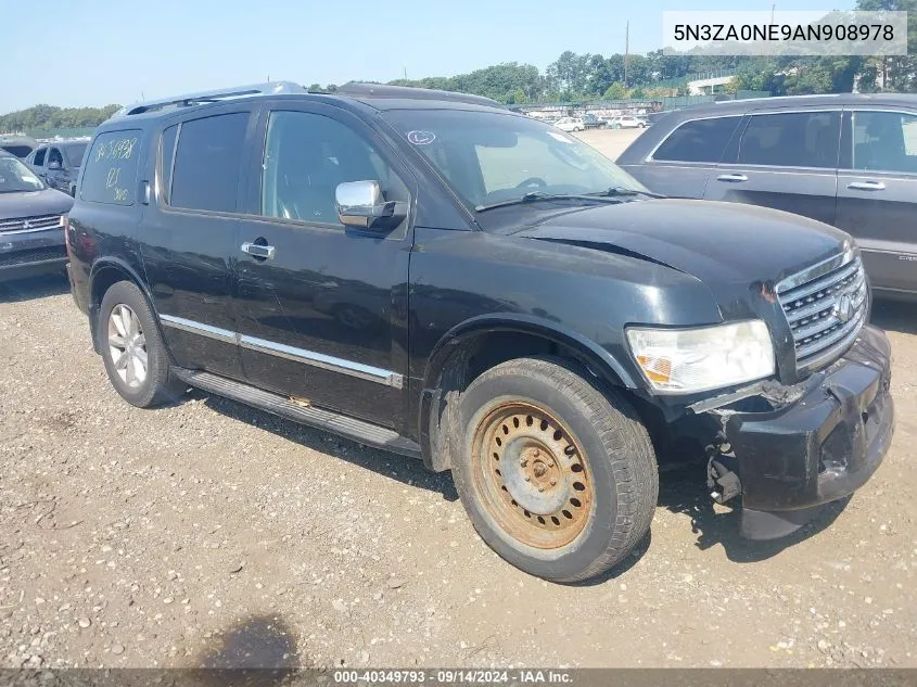 2010 Infiniti Qx56 VIN: 5N3ZA0NE9AN908978 Lot: 40349793