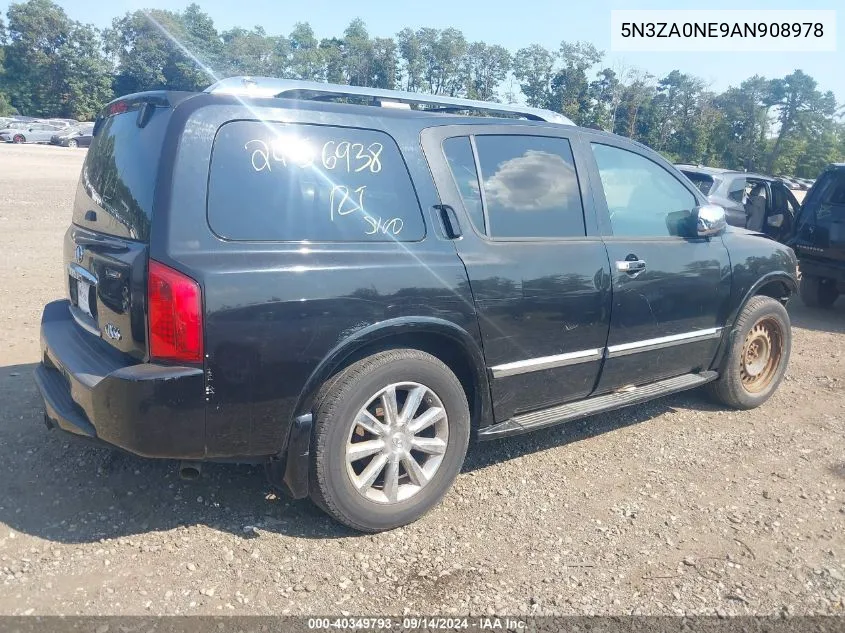 2010 Infiniti Qx56 VIN: 5N3ZA0NE9AN908978 Lot: 40349793