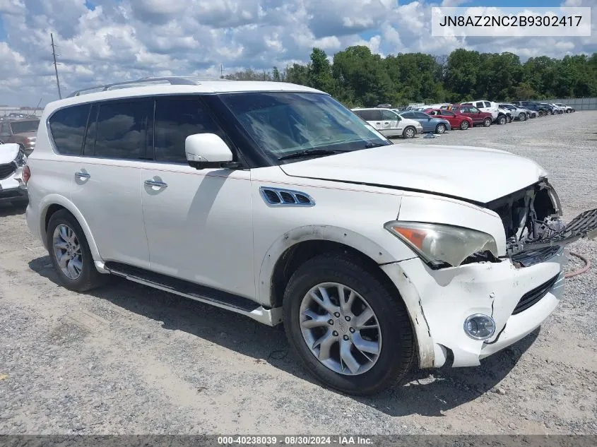 2011 Infiniti Qx56 VIN: JN8AZ2NC2B9302417 Lot: 40238039