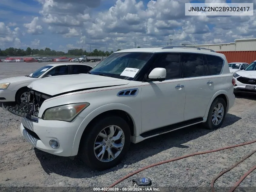 2011 Infiniti Qx56 VIN: JN8AZ2NC2B9302417 Lot: 40238039