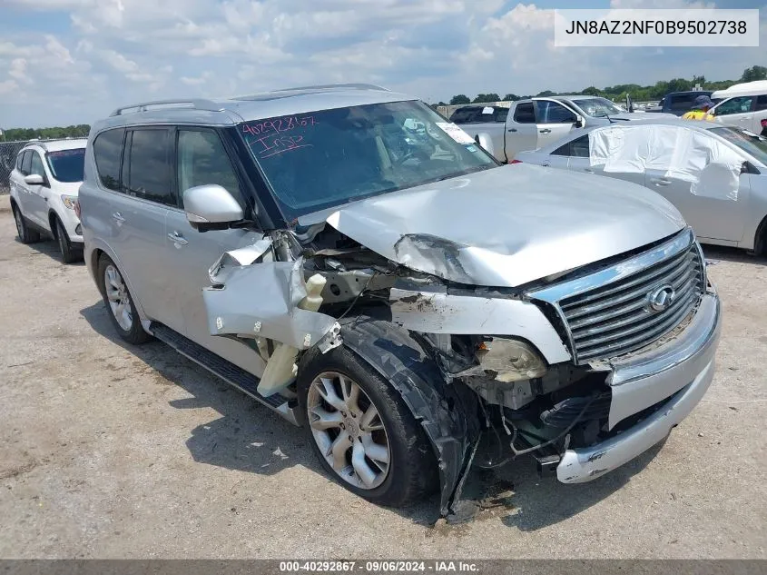 2011 Infiniti Qx56 VIN: JN8AZ2NF0B9502738 Lot: 40292867