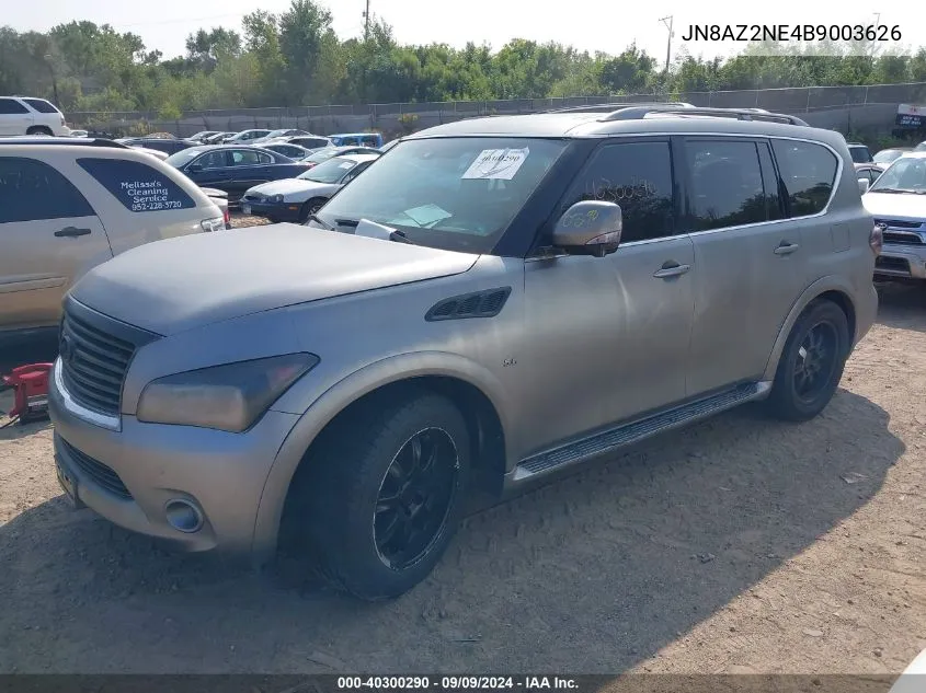 2011 Infiniti Qx56 VIN: JN8AZ2NE4B9003626 Lot: 40300290