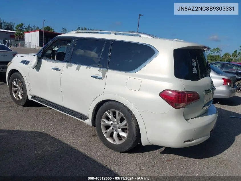 2011 Infiniti Qx56 VIN: JN8AZ2NC8B9303331 Lot: 40312555