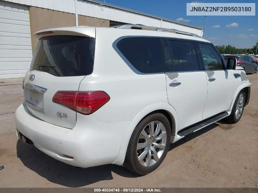 2011 Infiniti Qx56 VIN: JN8AZ2NF2B9503180 Lot: 40334745