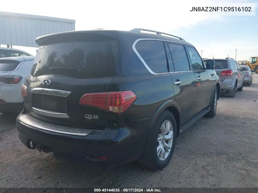 2012 Infiniti Qx56 VIN: JN8AZ2NF1C9516102 Lot: 40144035