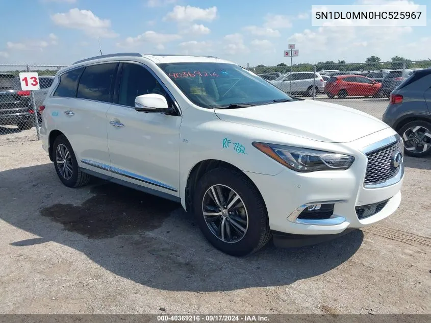 2017 Infiniti Qx60 VIN: 5N1DL0MN0HC525967 Lot: 40369216