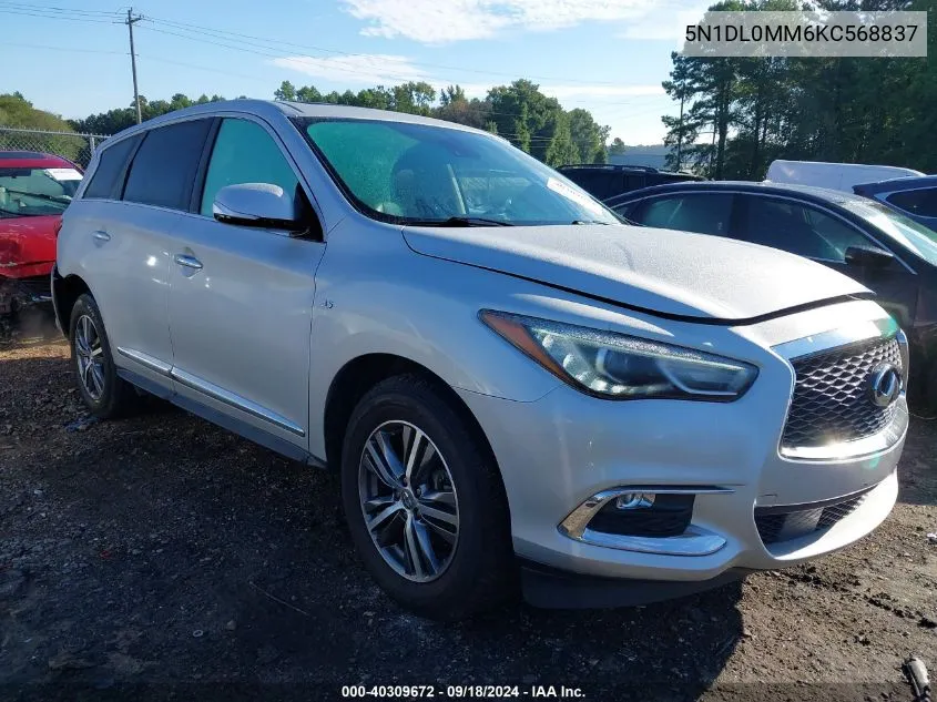 2019 Infiniti Qx60 Luxe/Pure VIN: 5N1DL0MM6KC568837 Lot: 40309672