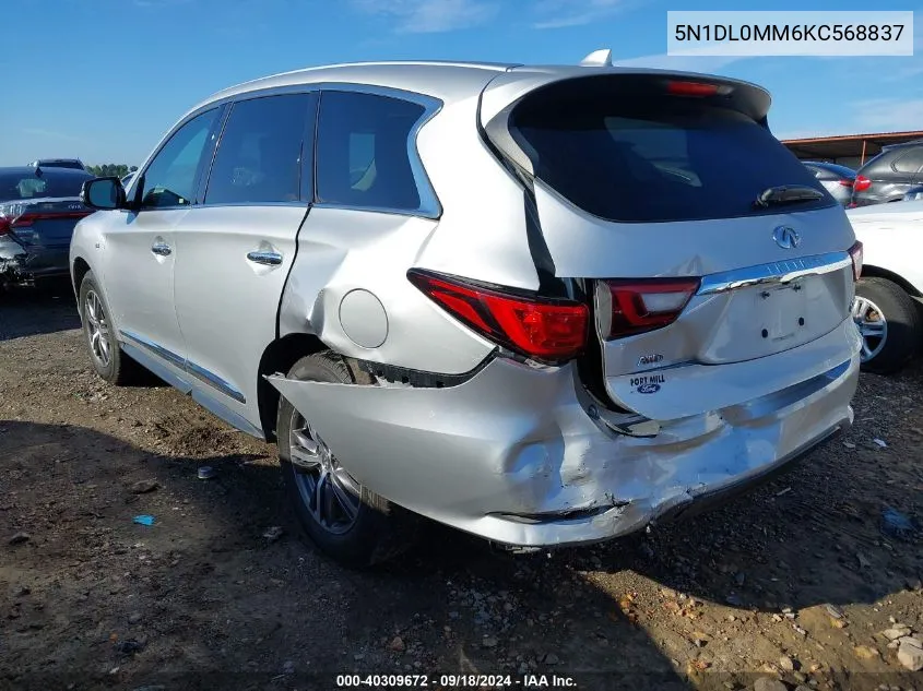 5N1DL0MM6KC568837 2019 Infiniti Qx60 Luxe/Pure