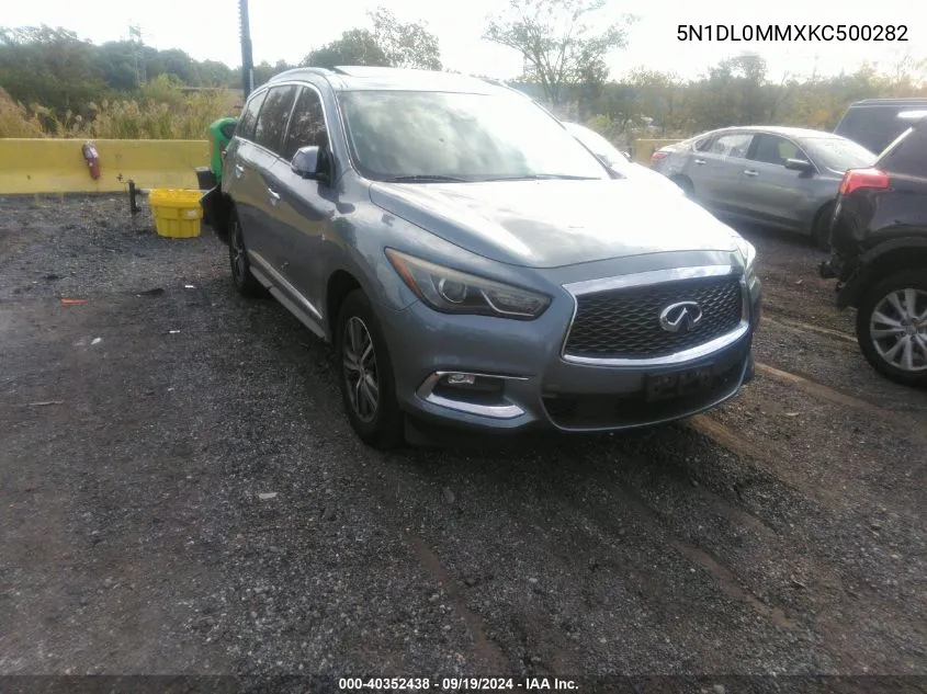 5N1DL0MMXKC500282 2019 Infiniti Qx60 Luxe