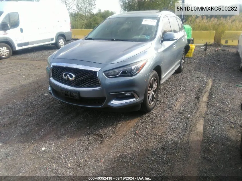 2019 Infiniti Qx60 Luxe VIN: 5N1DL0MMXKC500282 Lot: 40352438