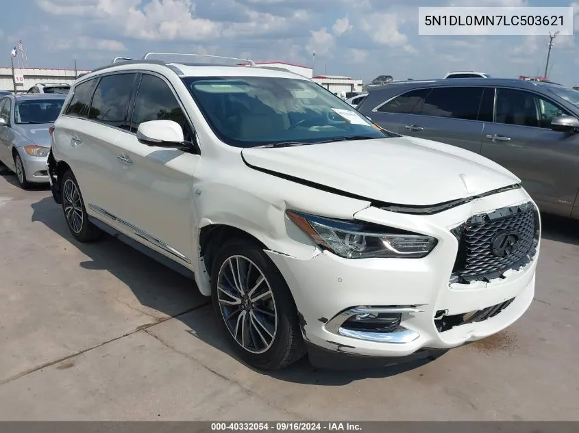 2020 Infiniti Qx60 Luxe VIN: 5N1DL0MN7LC503621 Lot: 40332054