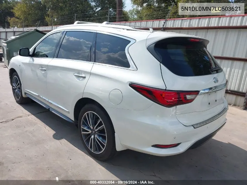 2020 Infiniti Qx60 Luxe VIN: 5N1DL0MN7LC503621 Lot: 40332054