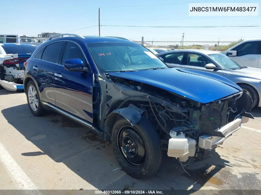 2015 Infiniti Qx70 VIN: JN8CS1MW6FM483477 Lot: 40312065