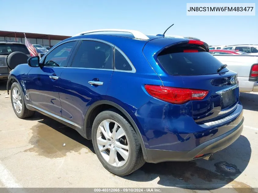 2015 Infiniti Qx70 VIN: JN8CS1MW6FM483477 Lot: 40312065