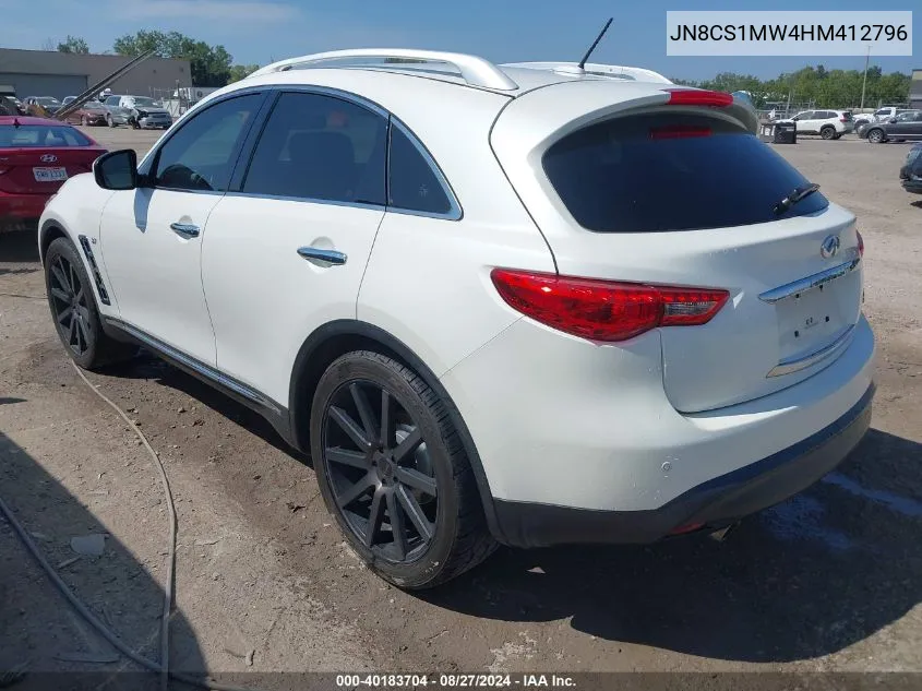 2017 Infiniti Qx70 VIN: JN8CS1MW4HM412796 Lot: 40183704